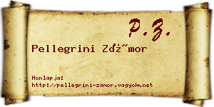 Pellegrini Zámor névjegykártya